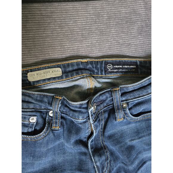 AG Adriano Goldschmied The Angel MID-RISE Bootcut Blue Denim MED Wash Jeans 26R - Picture 4 of 8